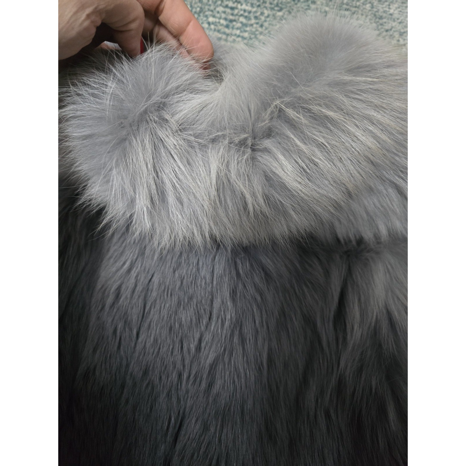Vintage Ombre Silver Fox Fur Jacket, Impeccable, Flawless , Girls Deserve Fur