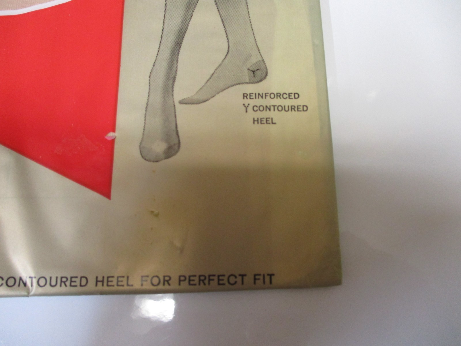 1PR VINTAGE FRUIT OF THE LOOM RHT SHEER FLAT KNIT NYLON STOCKINGS 11 MED BEIGE