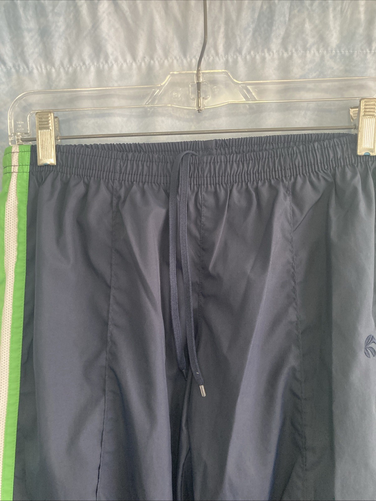 VTG Y2K Old Navy Track Pants Medium Low Rise Mesh Lined Ankle Zip Back Pocket