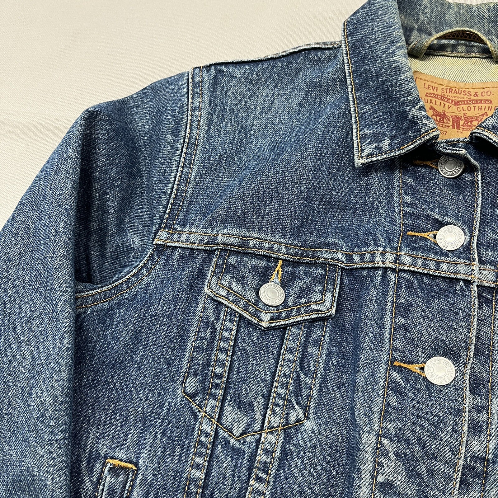 Vintage Levis Jacket 77716-4837 Womens Petite Student Jacket Sz S 2001