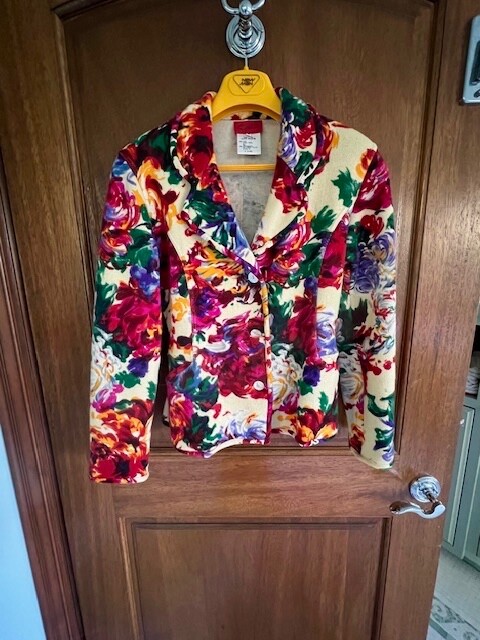 Kenzo Paris Vintage 1980s Floral Wool Blend Jacket – SMALL