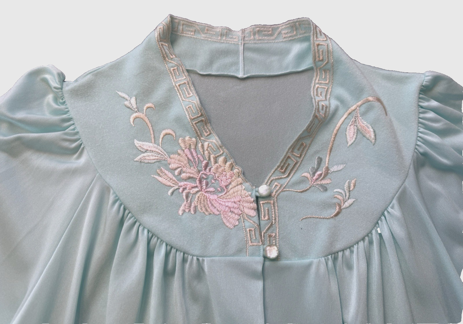 Vtg SHADOWLINE Bed Jacket Robe Cottagecore, Embroidery, Sz S/M, NOS w/Tag 90&rsquo;s