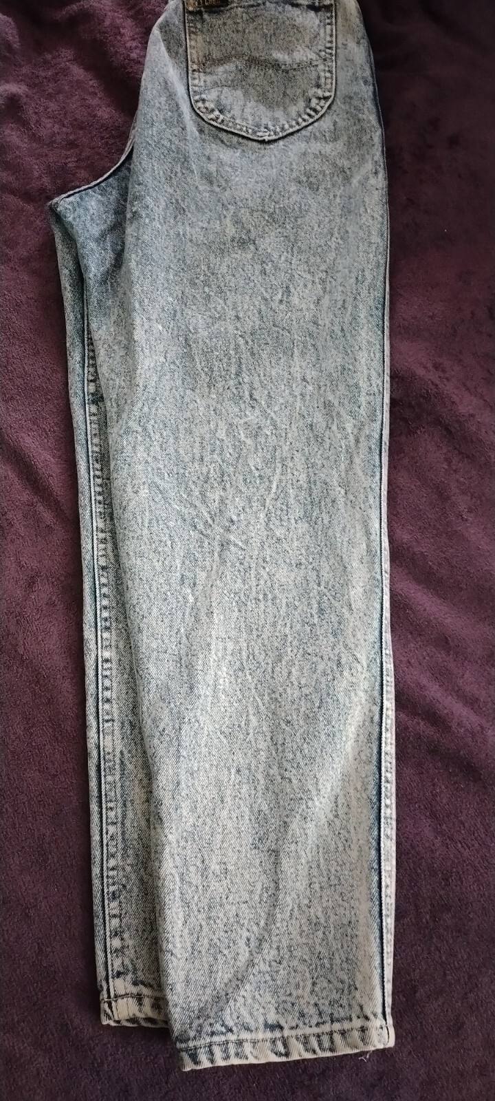 Women&rsquo;s Vintage Lee Acid Washed Retro Jeans Size 13 Medium Made in USA Fashion