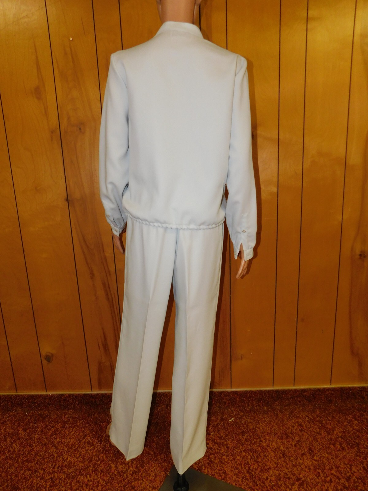 Vintage BROWNSTONE STUDIOS Gray Pants and Blouse Set Waist 29-31&Prime;
