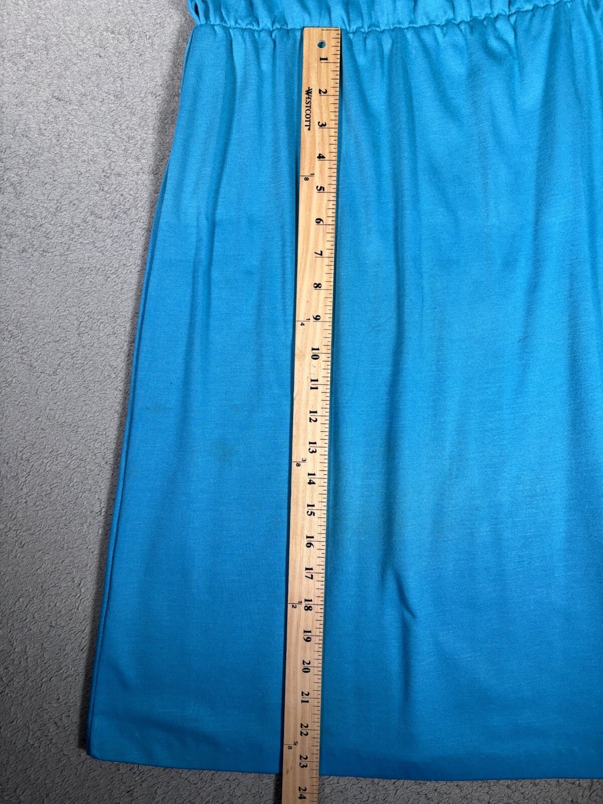 Vintage Timely Trends Dress Basic Short Sleeve Blue Mod/GoGo XS To S 60s Style