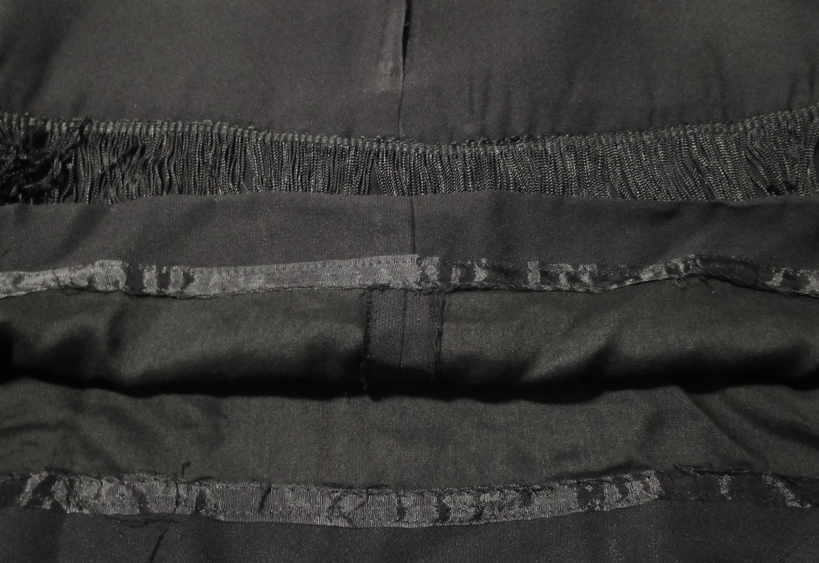 1945-50s Vintage Flapper A-Line Dress Style Double Fringed Sleevless Union Lable