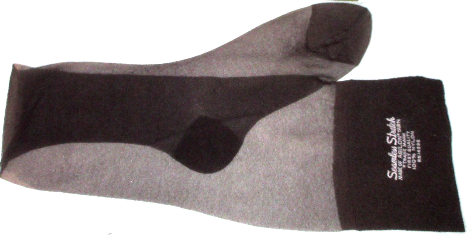 Vintage Arthur Murray Off Black Seamless Nylon Stockings 60s Off black Avg LOT