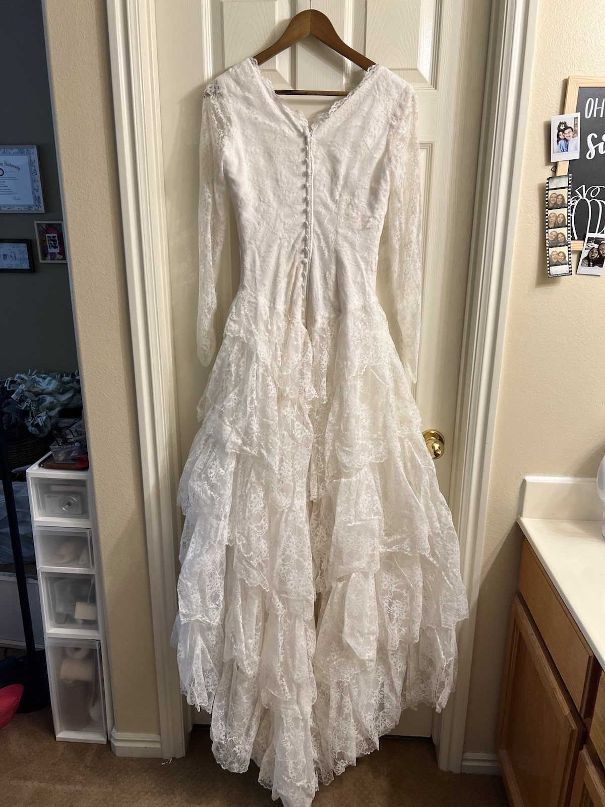 Vintage Custom Lace Wedding Dress