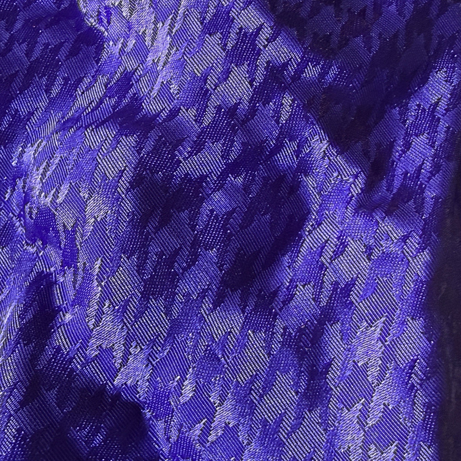 NEW Vintage Van Mar Purple String Bikini Panties Sz L/7 Houndstooth 90s Y2K
