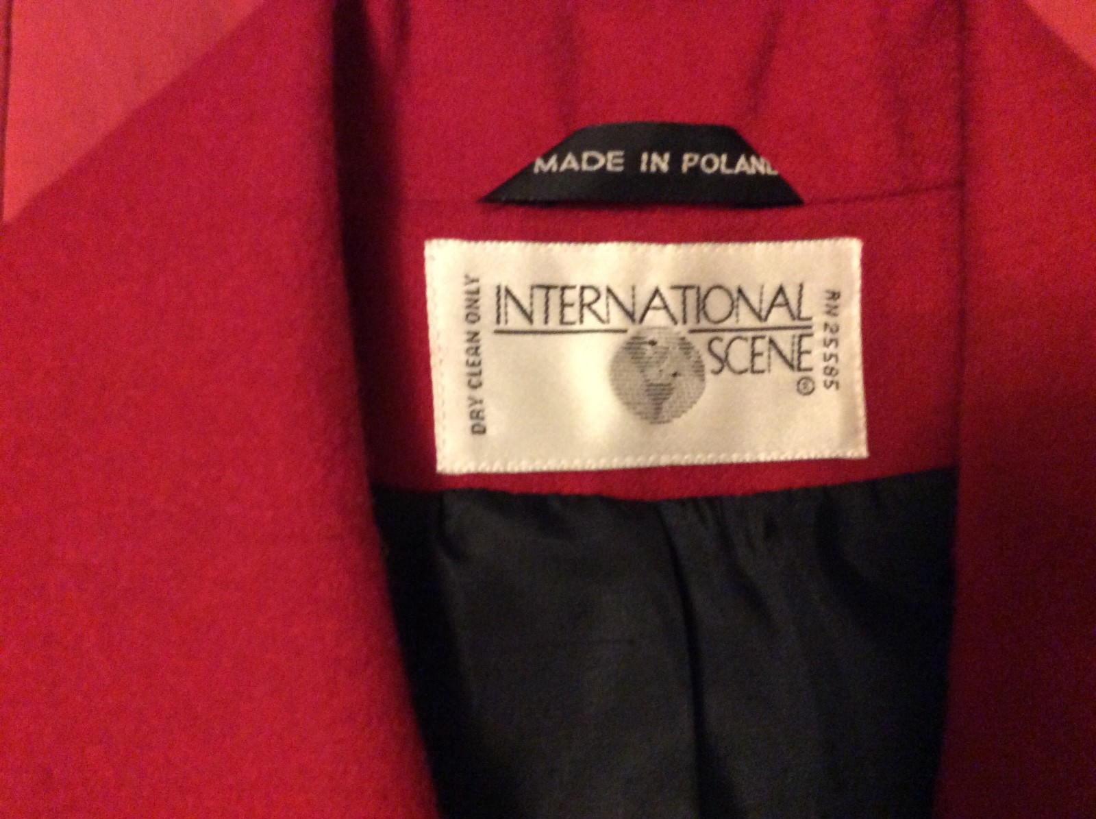 Vintage International Scene Jacket Blazer Wool Blended Women’s Size 9/10 NWT