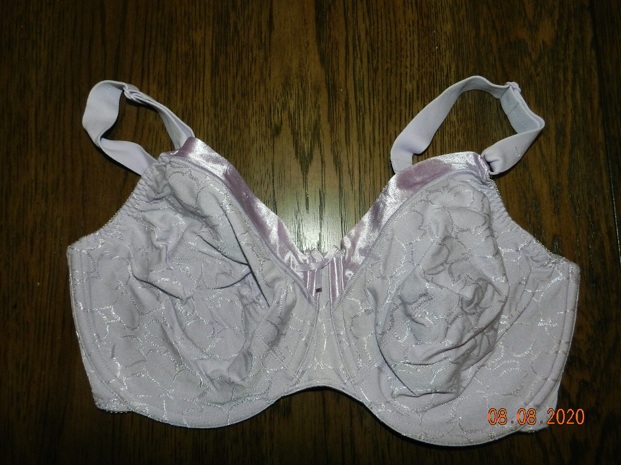 3580 Bali 40DD Lavender 2 Part Cup Underwire Bra VINTAGE