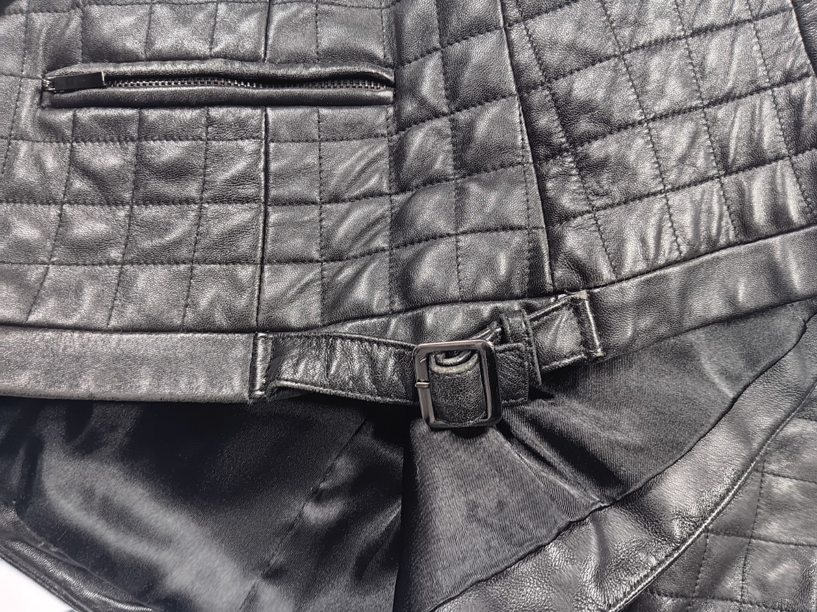 Petite Sophisticate Vintage Leather Jacket Ladies Size Large Black