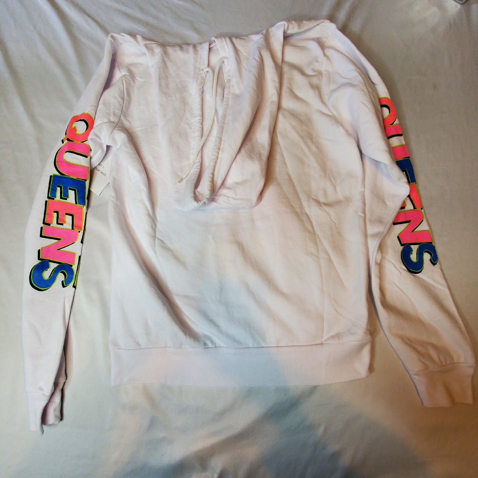 On Fire 2pc Queens Sweat Suit Junior&rsquo;s Size L NWT 18Wx24L Shirt & 30×28.5 COTTON