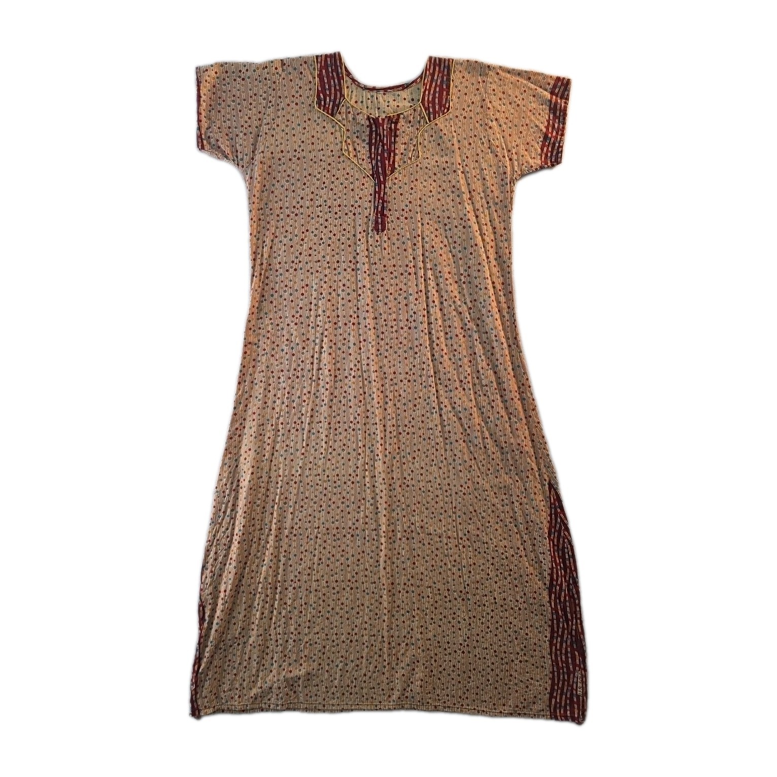 Vintage Multicolor Handmade Maxi Dress