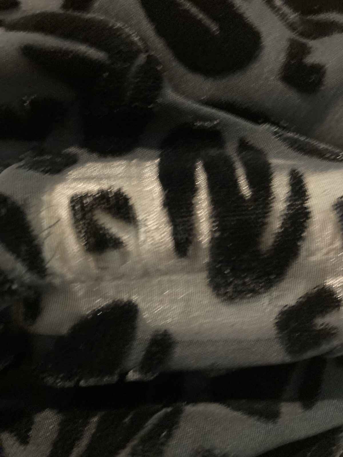 Vintage 1920s black velvet burn out french cut velvet flapper dress lined B 37