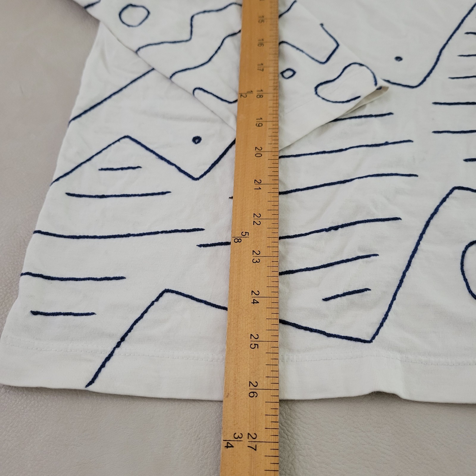 Vintage Swan Magic 90s Embroidered Abstract Graphic Long Sleeve Shirt Size S