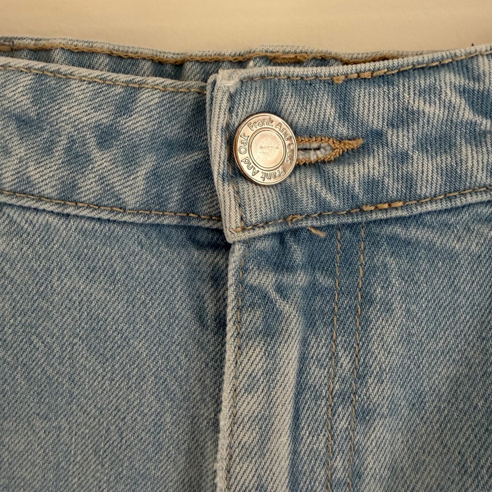 Frank & Oak « Patti » Light Wash Straight Leg Jeans Size 29 Minimalist 90s Vintage