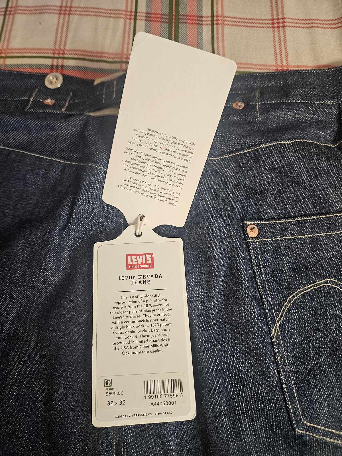NWT Levi’s Vintage 1870 Nevada 32×32 Made in USA SOLD OUT Only 500 made!