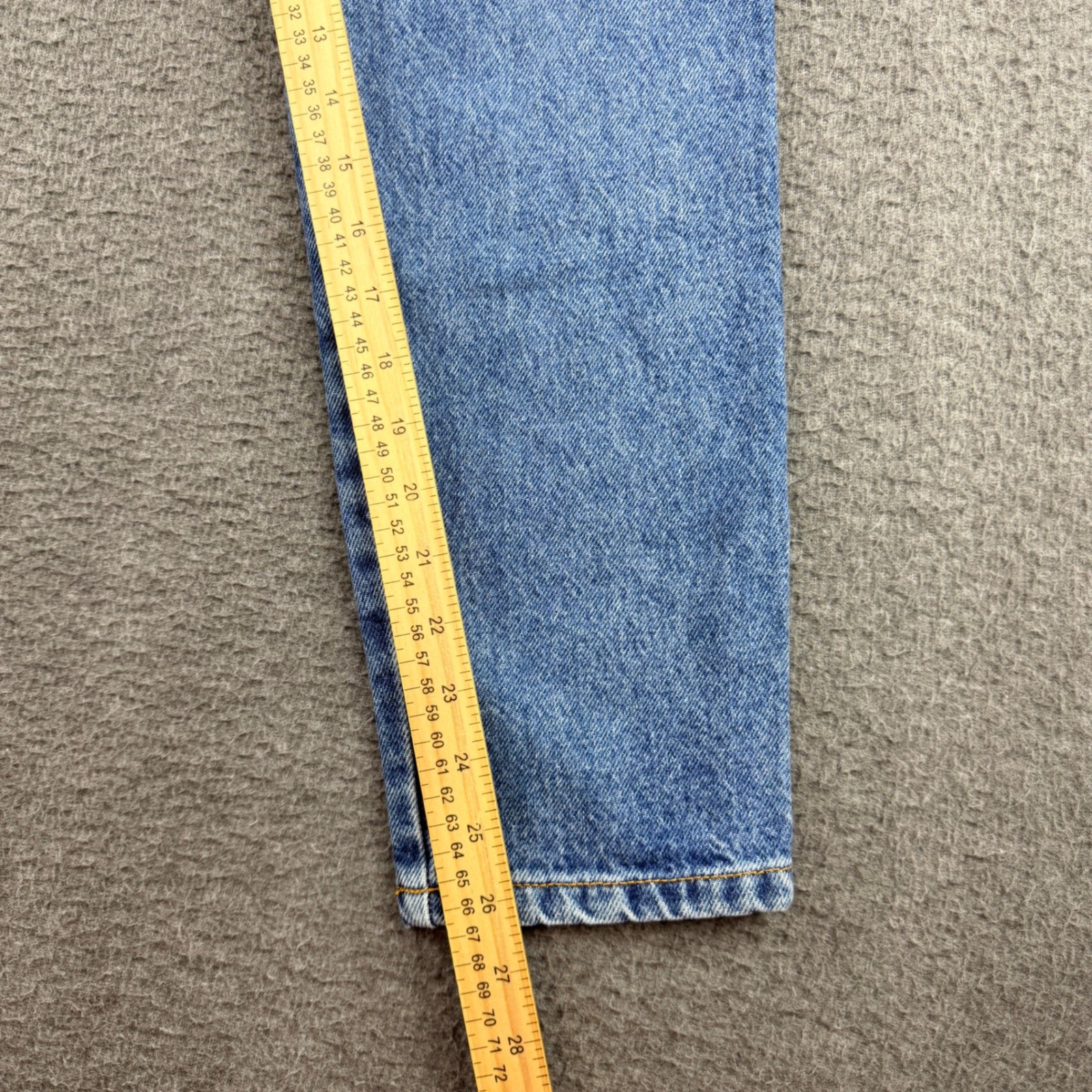 VINTAGE Bongo High Waisted Mom Jeans Blue Button Fly Tapered USA Women&rsquo;s Size 7
