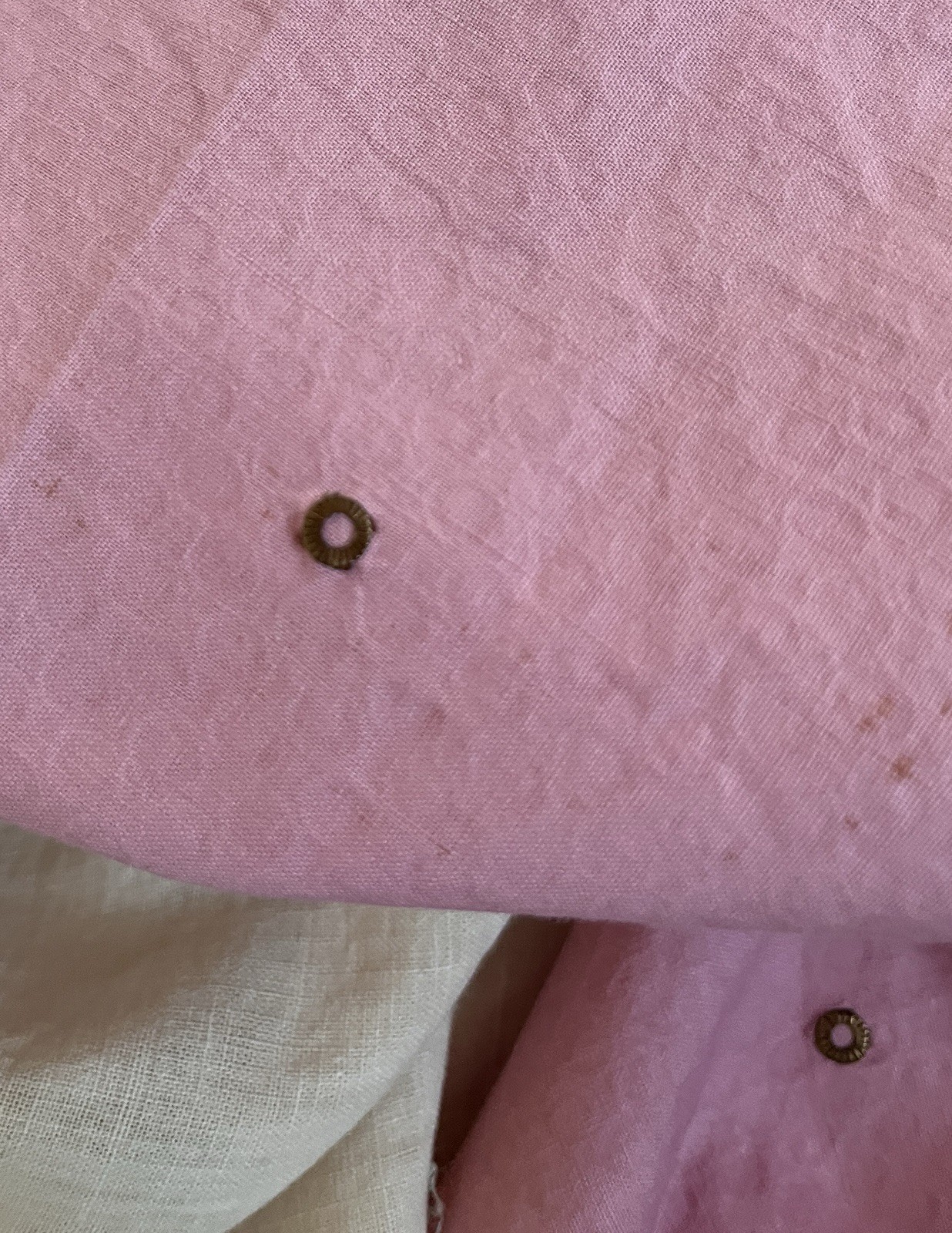 Orig 50s Pinup Dress Pink Cotton Rhinestone Swing Skirt Sun Fun California SM