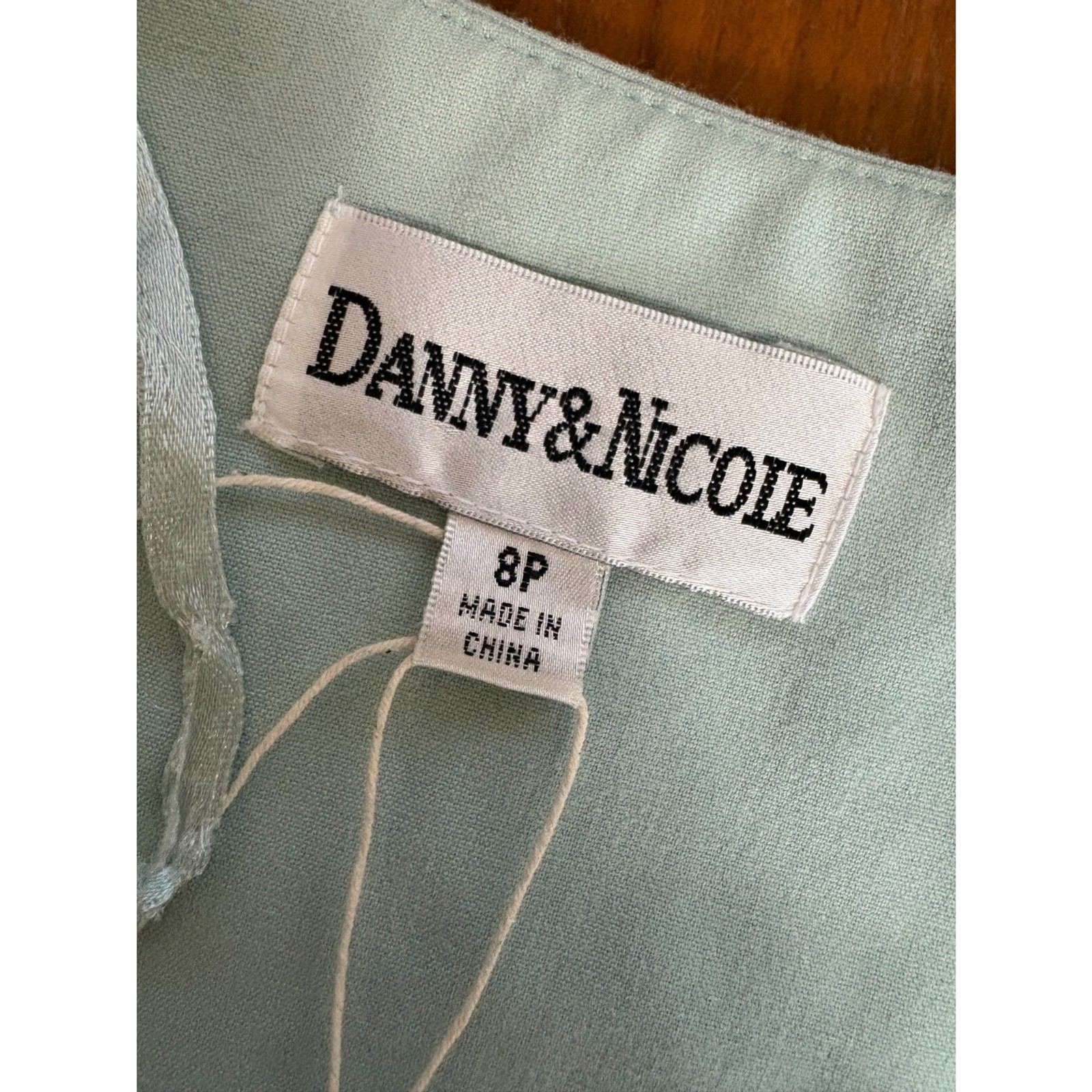 Blue Bolero Cropped Jacket Blazer Danny & Nicole Size 8 Petite Vtg 1990s