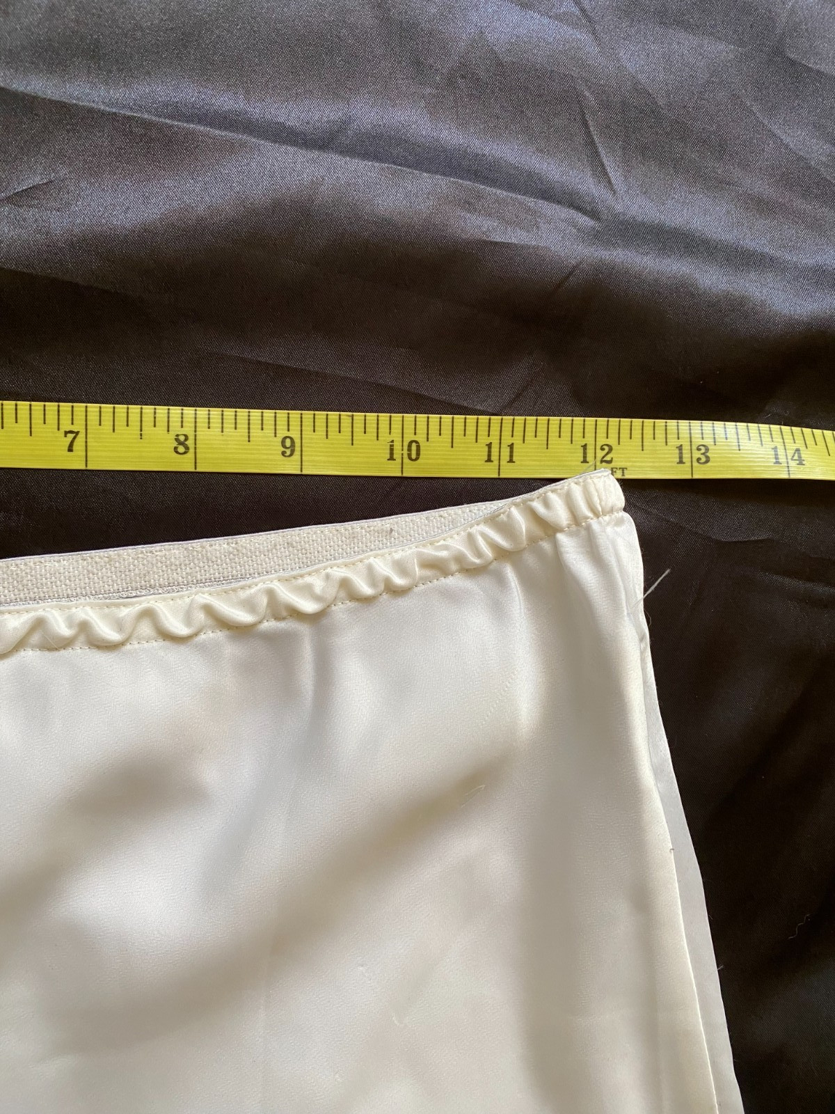 Vintage 1960s Odetta Barsa White Embroidered Skirt Slip Boho Milkmaid Small