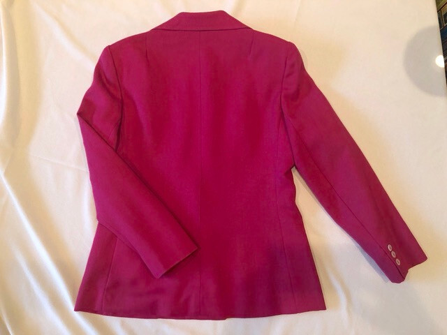 NWOT NWT Evan Picone fuscia lined skirt suit sz 14 Lloyd Williams blouse sz 10