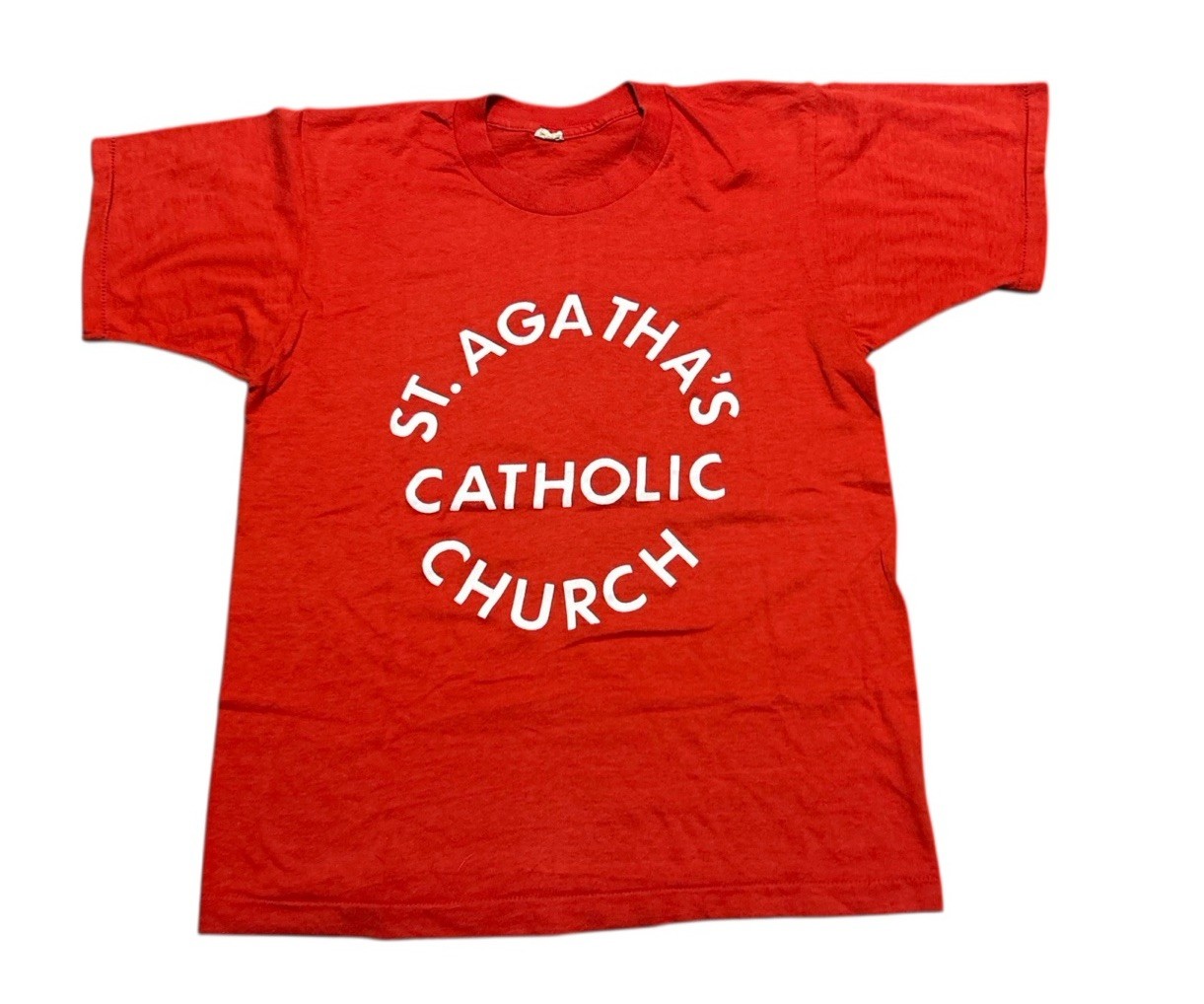 Vintage 80s St Agatha’s Catholic Church T-shirt S/M Single Stitch Screen Stars