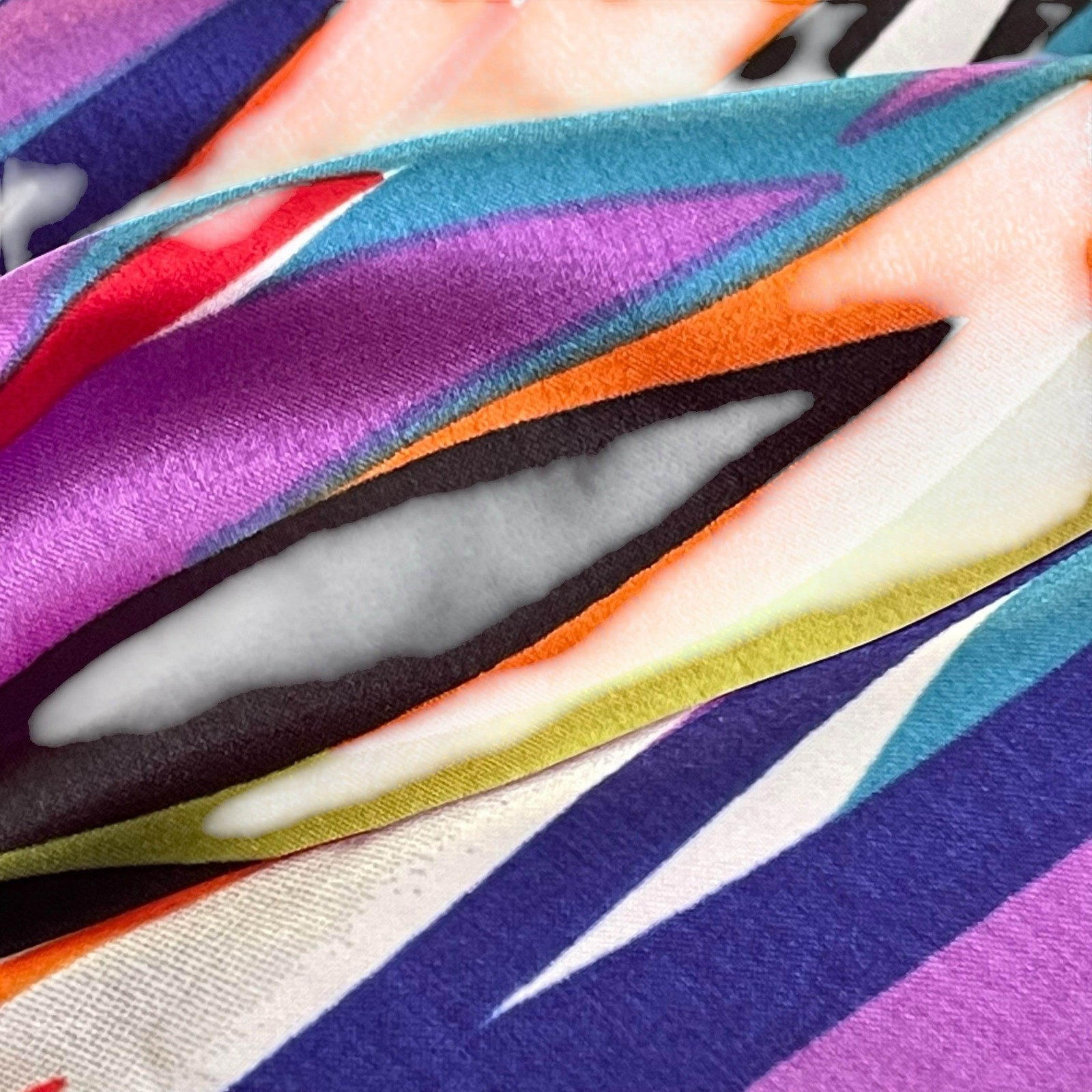 Mrs. Roper Caftan Three’s Company OSFA Winlar Abstract Colorful Swim Cover