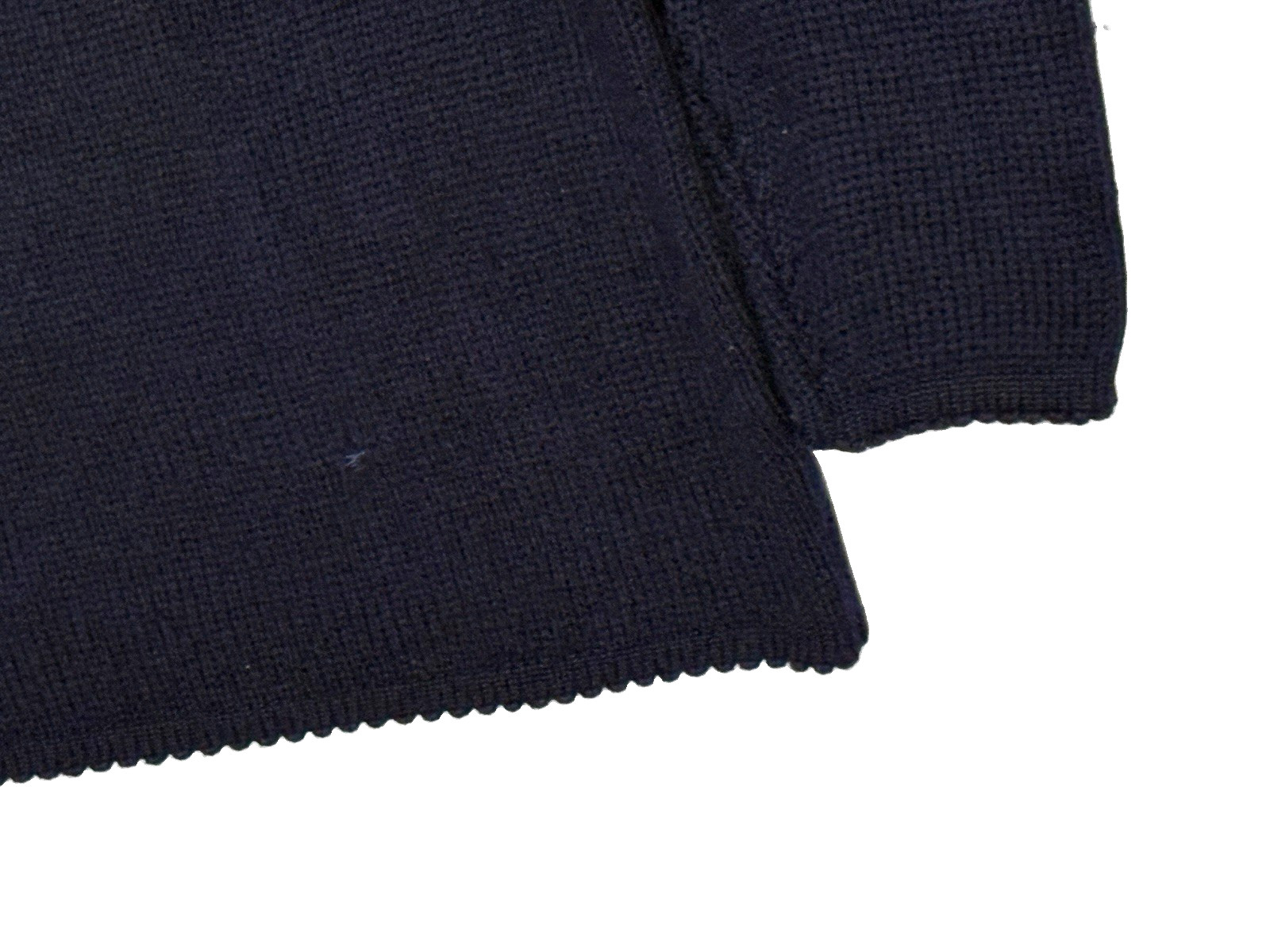 Original Obermeyer Vintage 1950s Navy Blue Sweater Thick Wool Knit Austria