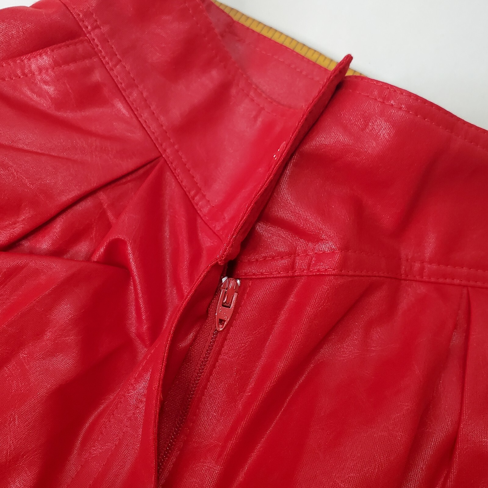 Vintage 80s Red Jacket Pants Batwing Sleeves High Waist Costume Movie Stage New