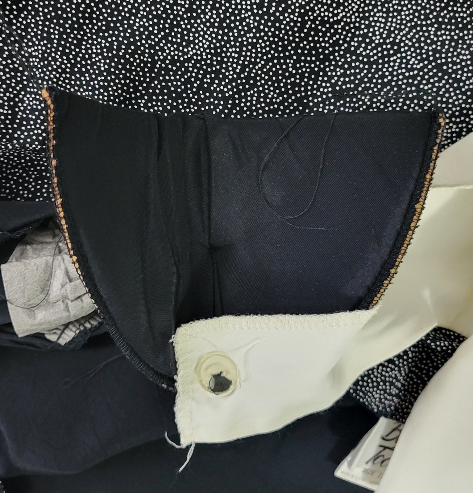 Vintage Byer Too! Black & White Dropped Waist Sheath Dress Size 11