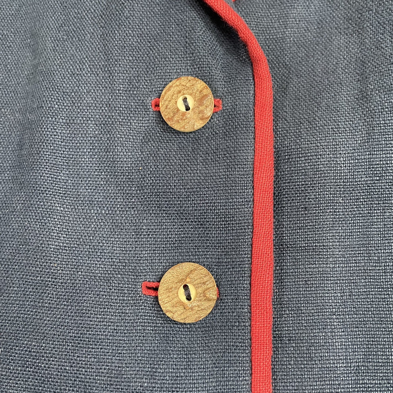 Original Lanz Blazer Jacket Womens Vintage Austria Blue Red Unique