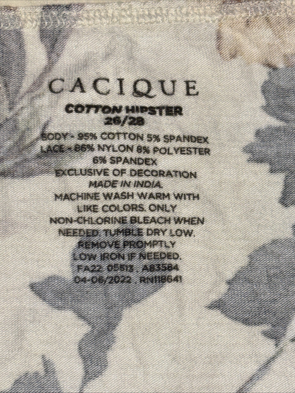 Vintage CACIQUE Pantis #030