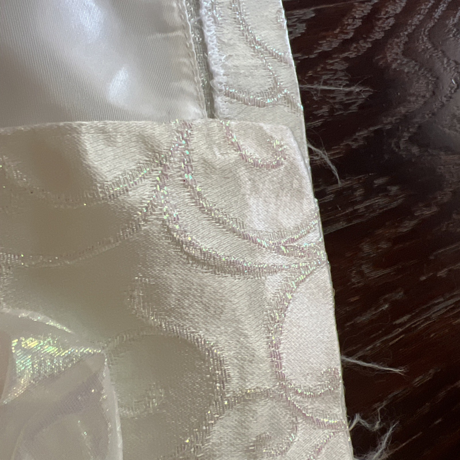 FLIRTATIONS Alfred Angelo Ivory Puff Sleeve Sheath Dress Romantic Lolita Sz 7/8