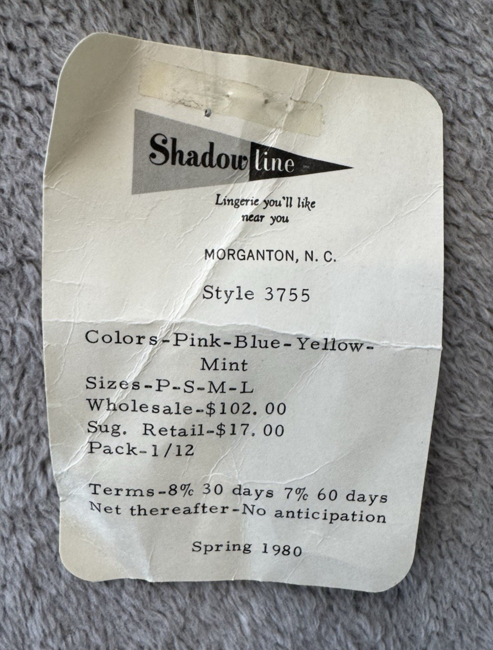 Vtg SHADOWLINE Nursing Nightgown Embroidery New Mom Hospital NOS w/Tags S/M 80&rsquo;s