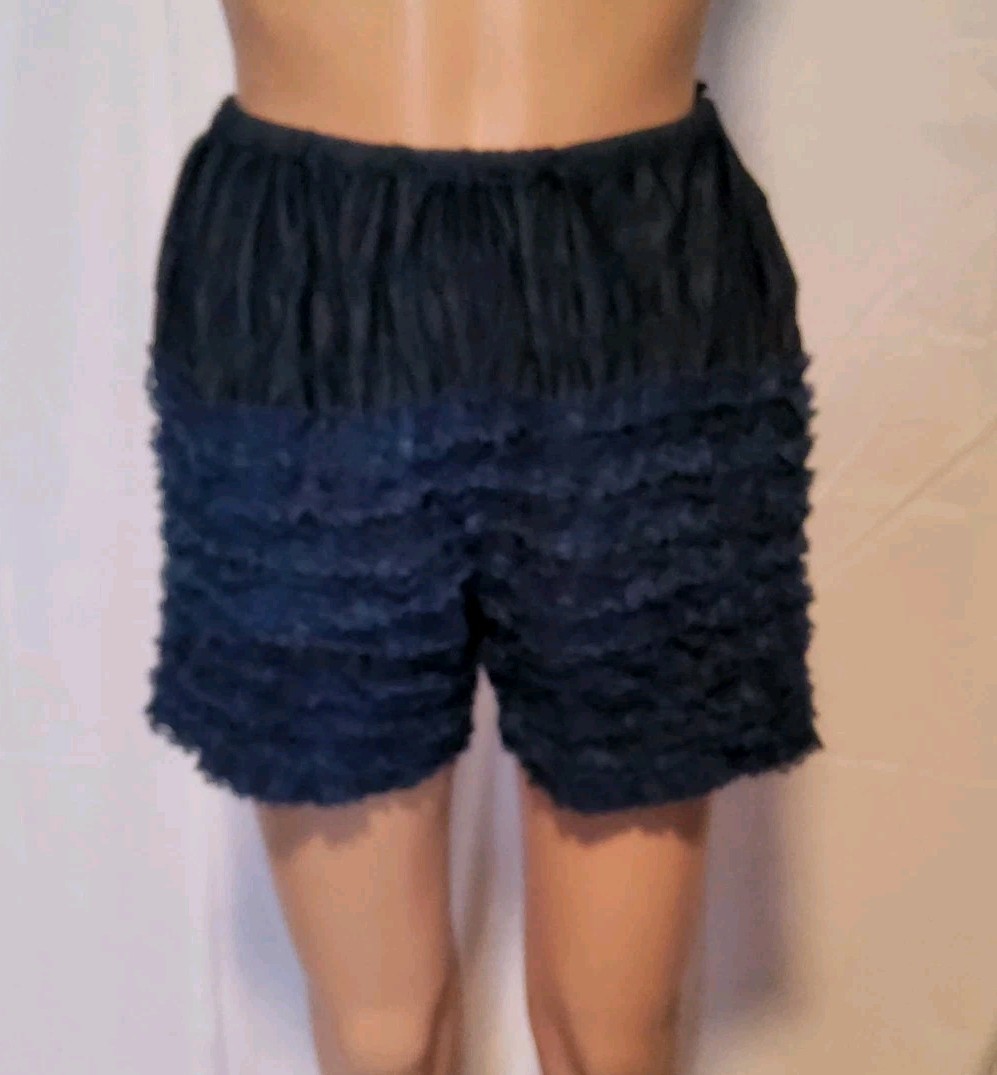 Vtg 20.5” Square Dance Rockabilly Petticoat Navy Blue Md. 26-34&Prime;W Pettipants