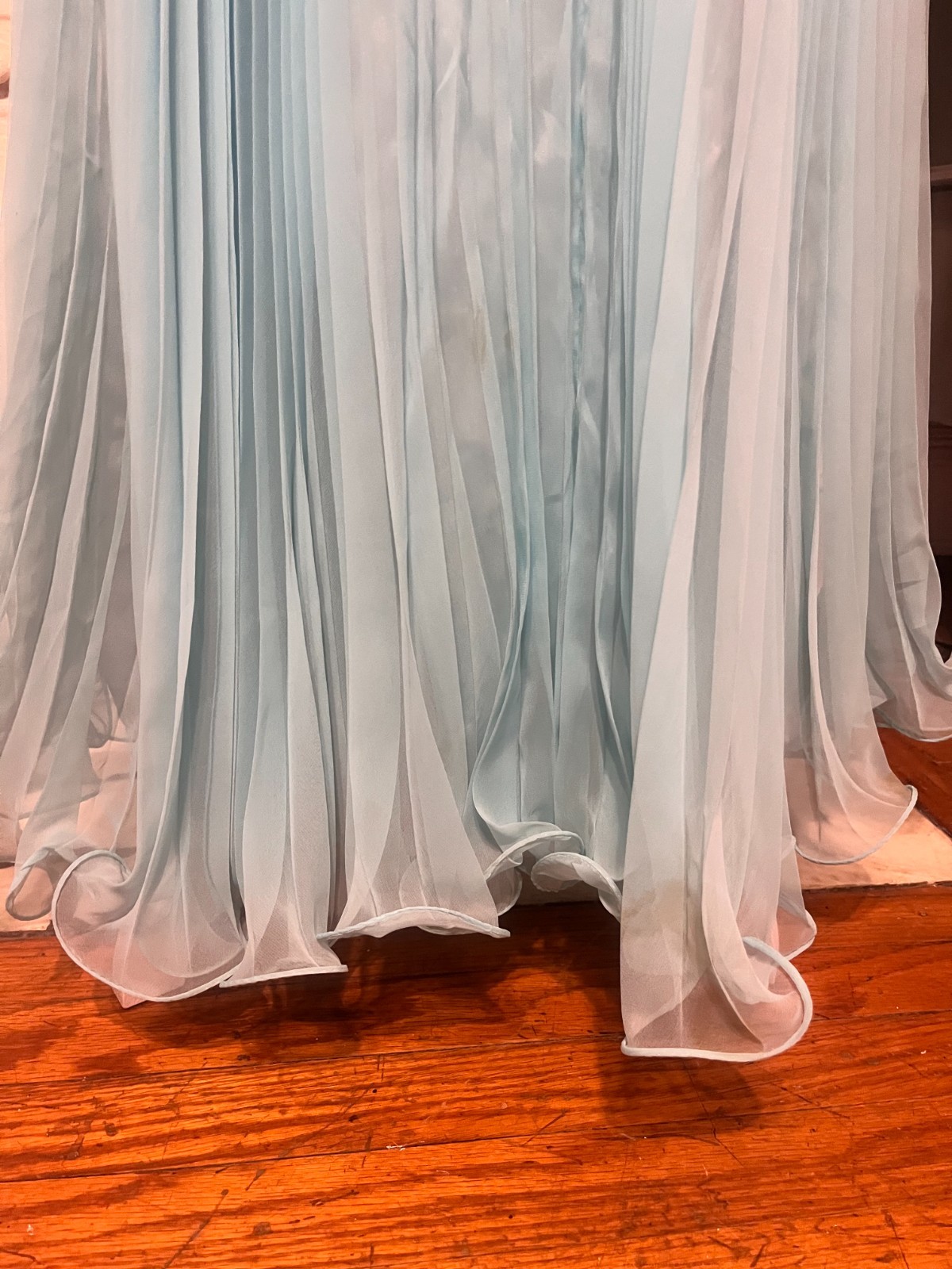 1960s Vintage Powder Blue Ball Gown sz S