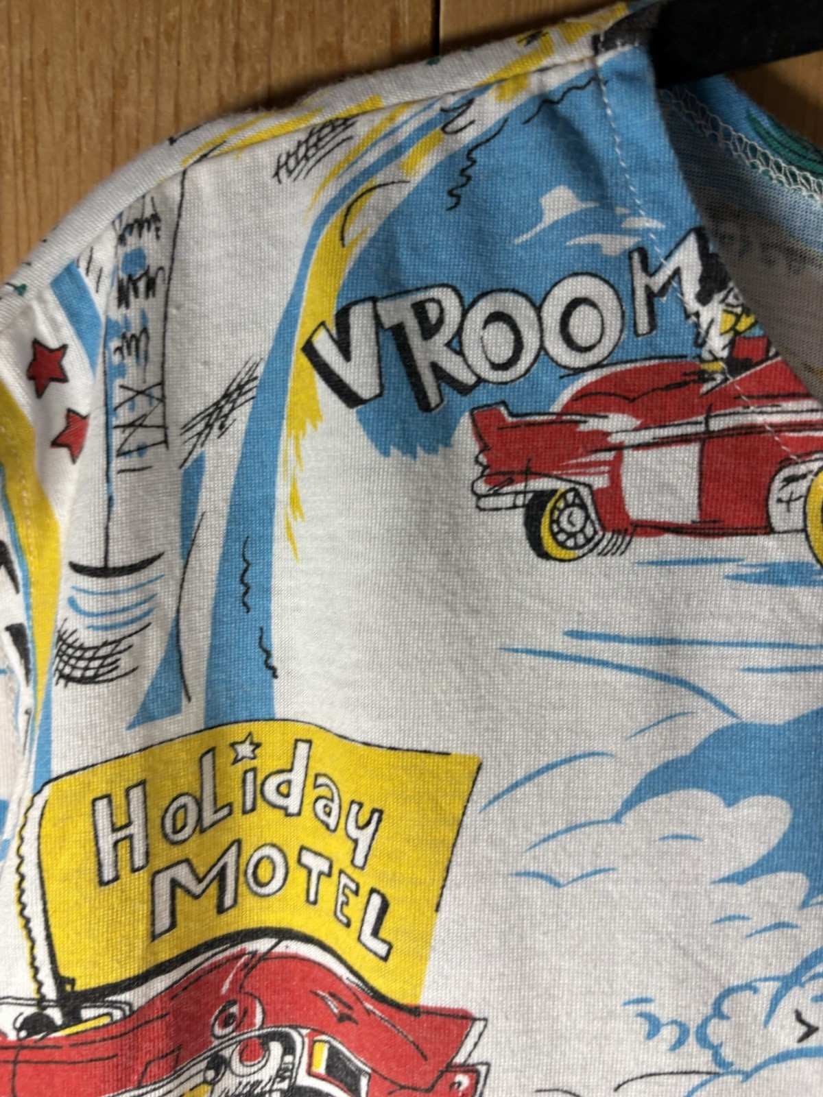 Vtg 80&prime; Instant Glamour Limited Express Cotton Graphic Tee Holiday Motel Cars M