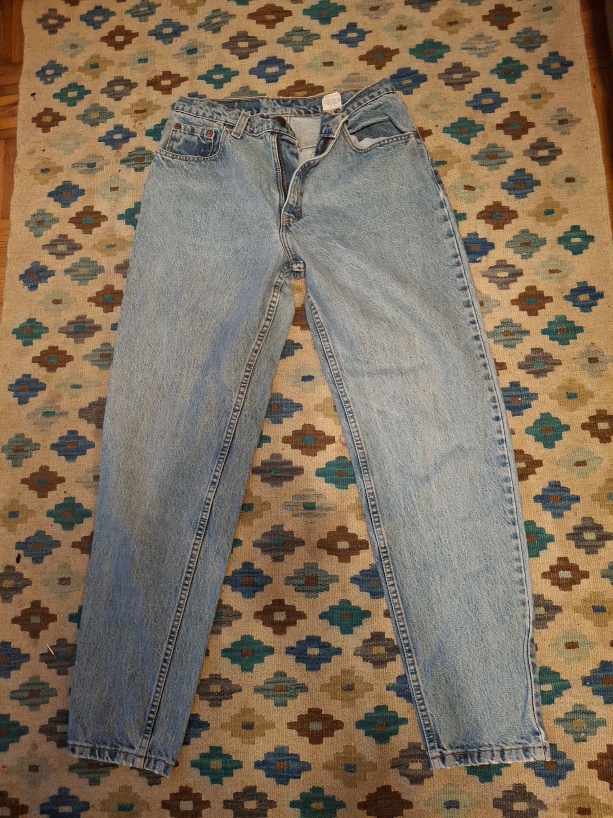 Vintage Levi&rsquo;s 550 Light Wash Denim Jeans Size 29×31 USA Made 90s 1993 Straight