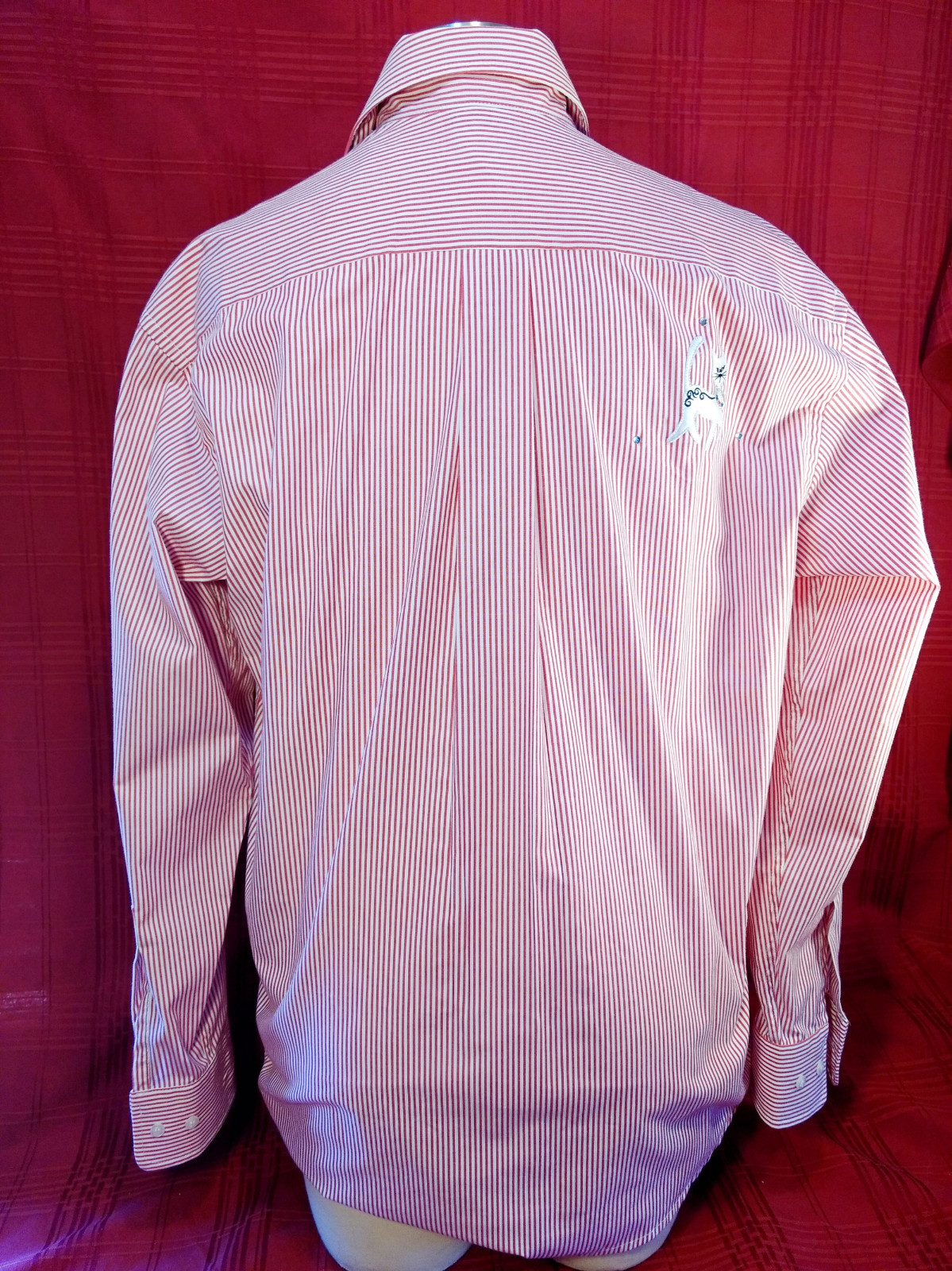 CAT Applique Shirt 2pc Womens Medium Set Red White Stripe Tank Crystals Kitschy