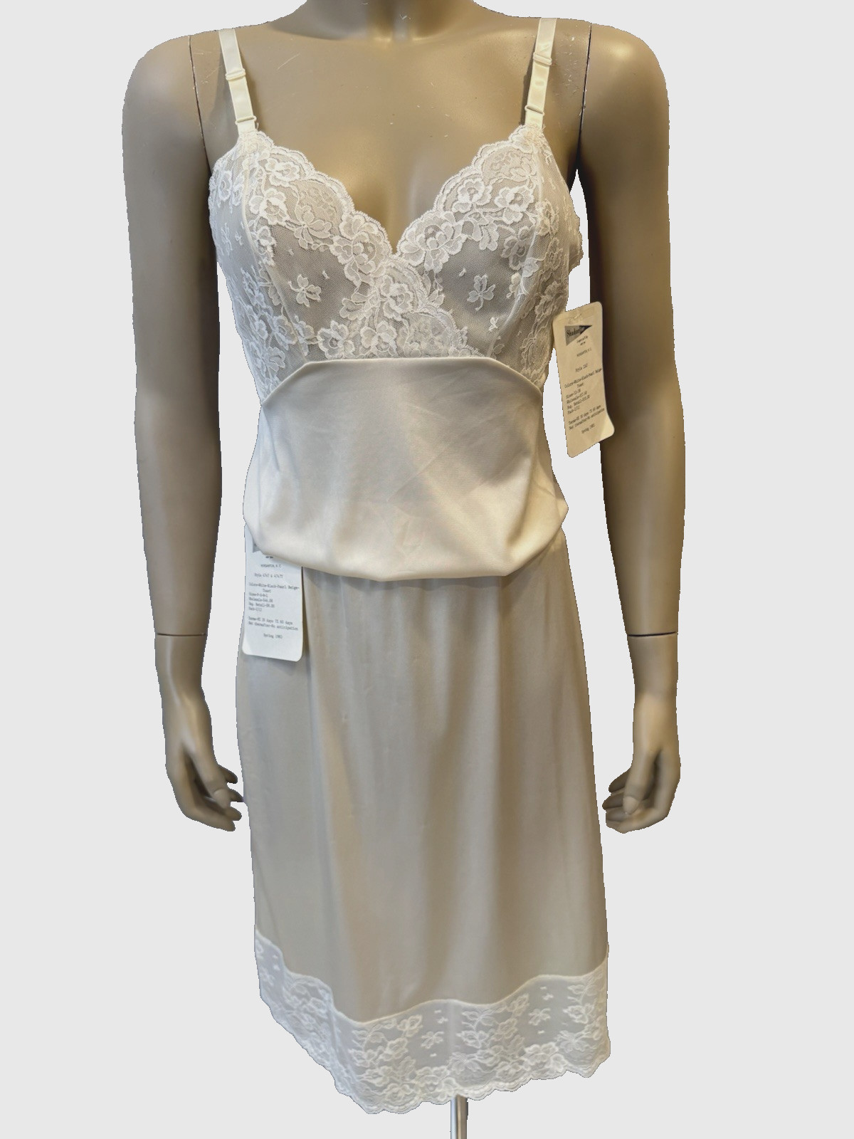 VTG Shadowline Camisole Cami Sz 34 & Half Slip Set Lingerie NEW, Lace, 80&rsquo;s