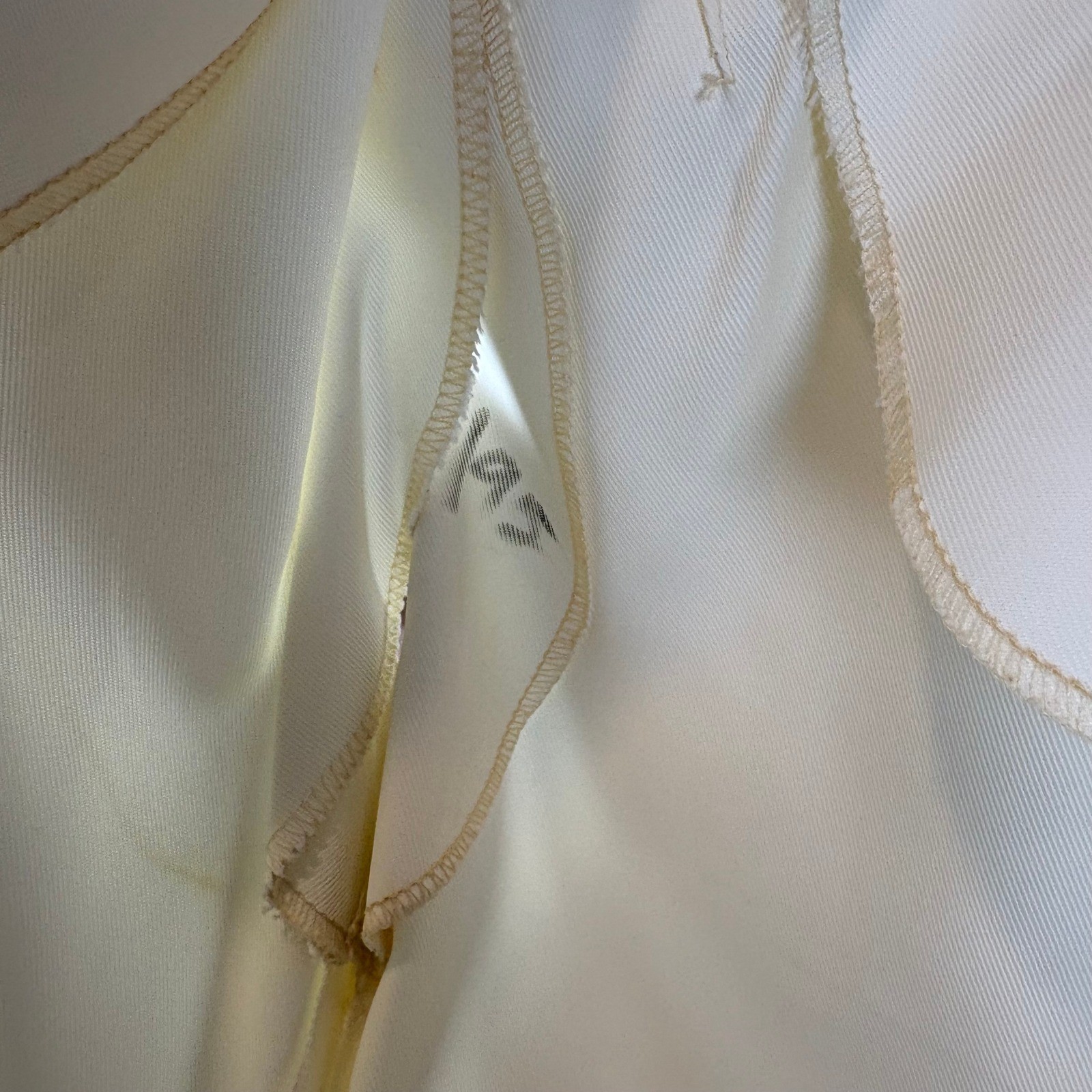 Vintage Miss Amis Ivory Sailor Collar Anchor Button Pleated Mini Dress XS/S