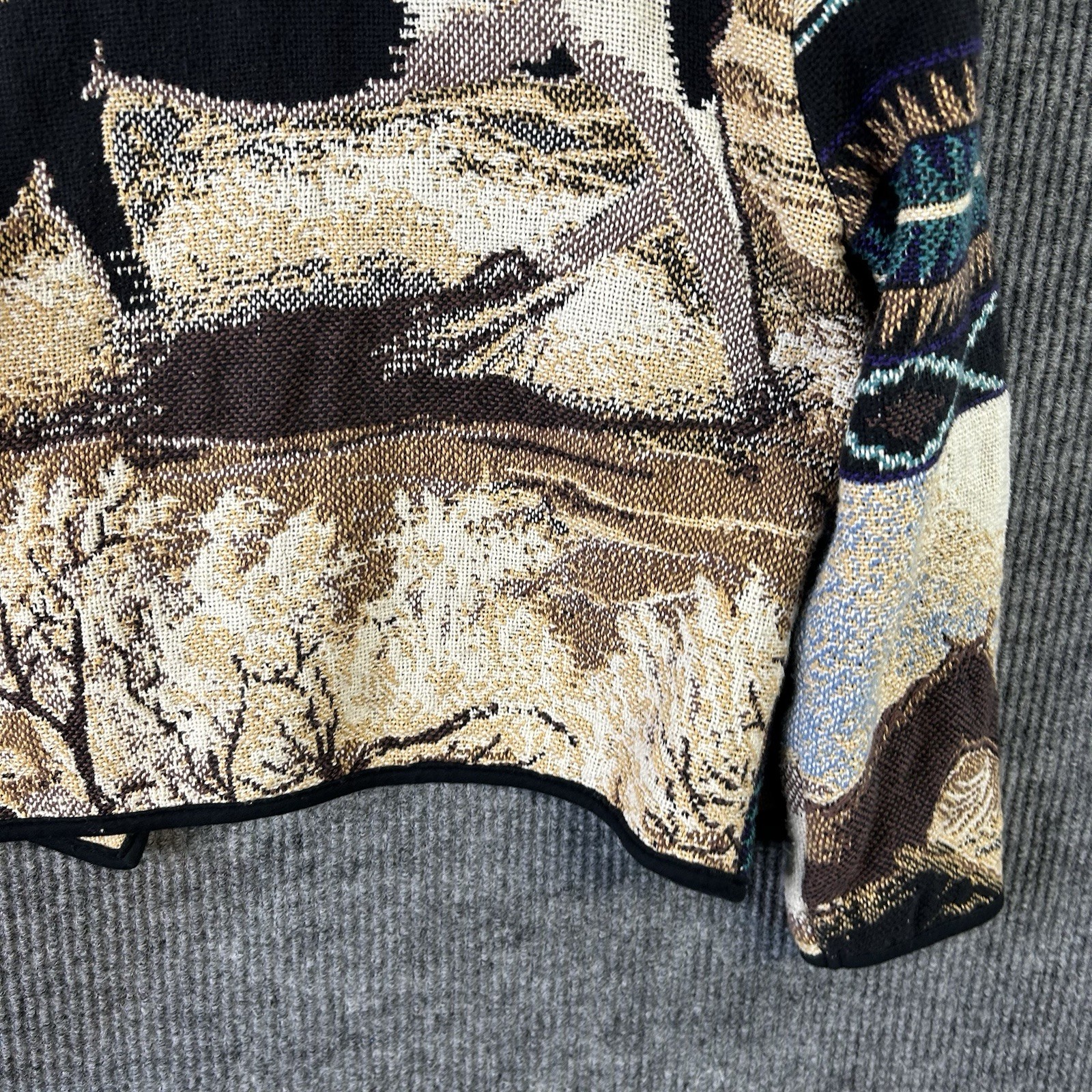 Vintage Western Cardigan Women’s Medium Southwestern Kokopelli Sweater