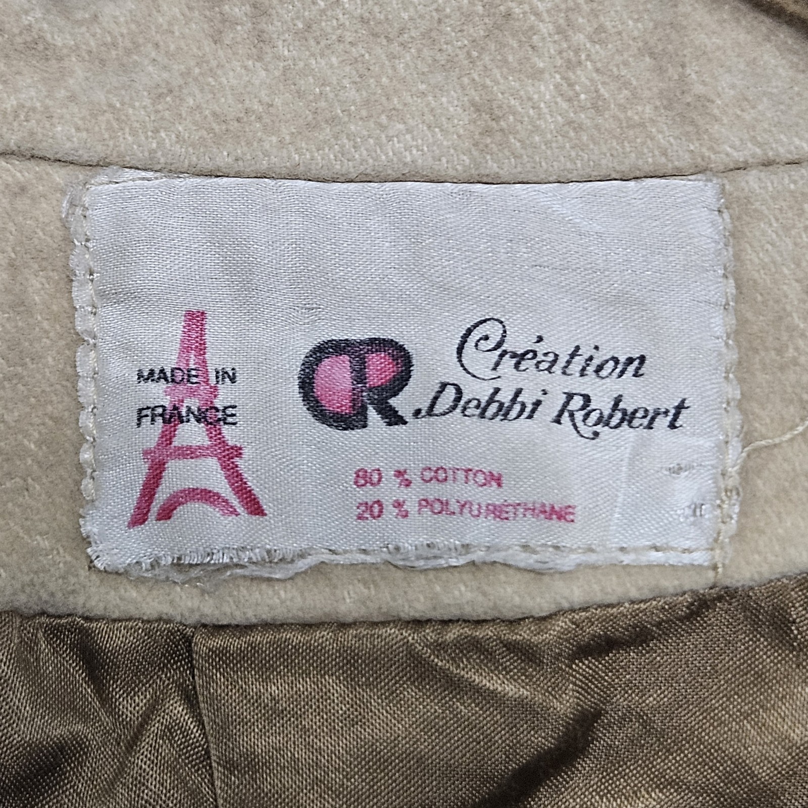 Vintage 60s Faux Suede Long Trench Coat Size Small By Debbi Robert