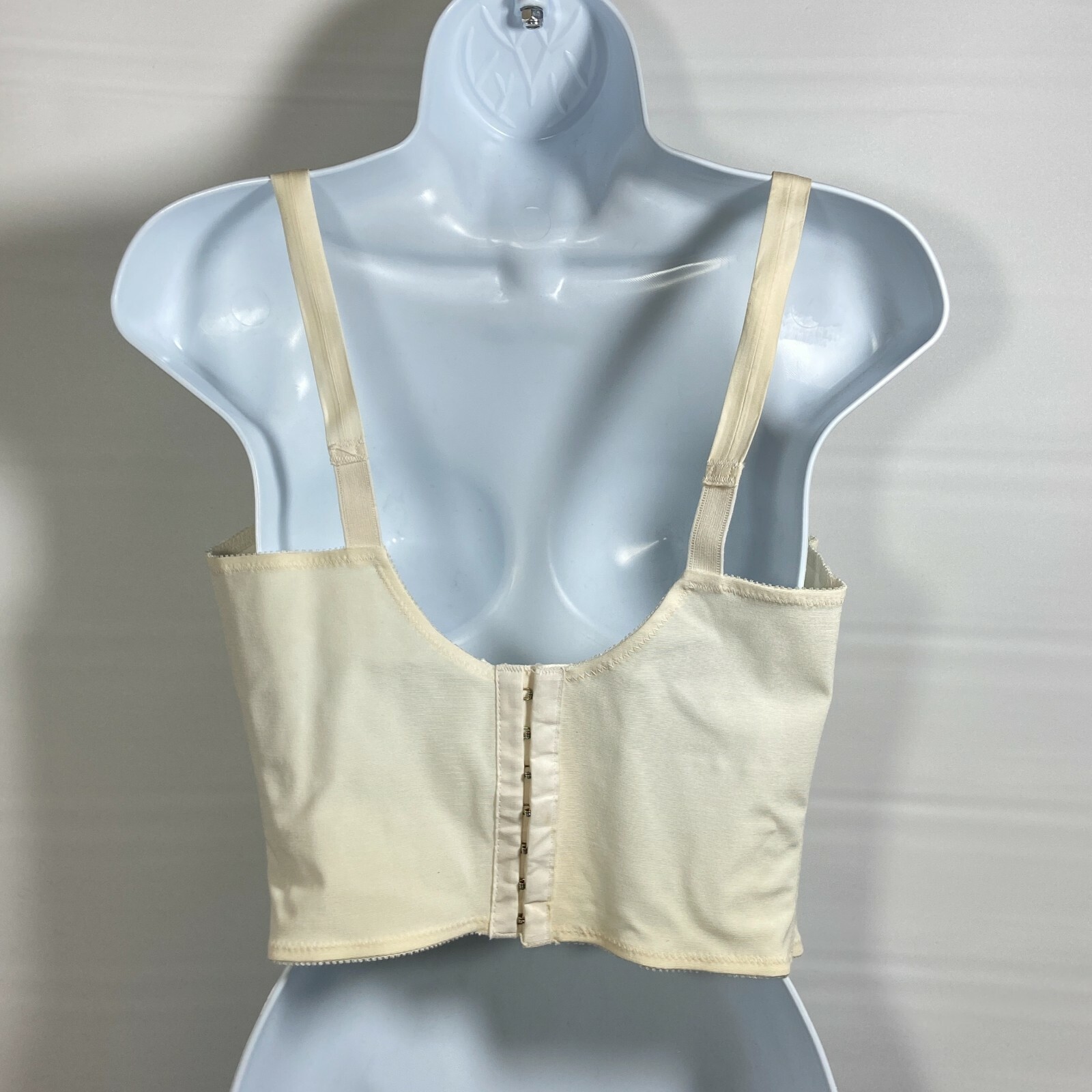 Playtex Vintage White Longline Bullet Bra #261 Size 38B NOS Original Box
