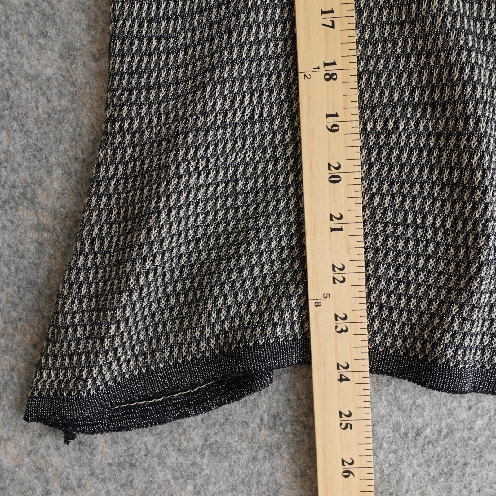 Vintage 90s Emanuel Ungaro Top M Black Metallic Knit T Shirt Mesh Net Grunge