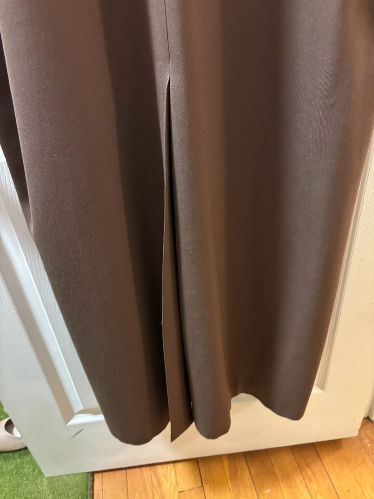 Vintage Linda Richards Wool Medium Brown Duster Trench USA Size 8