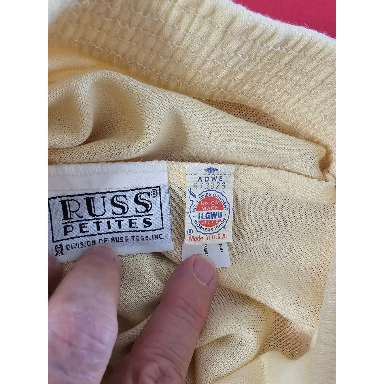 Russ Petites Vintage NWT suit jacket & slacks sunshine yellow 14p lightweight