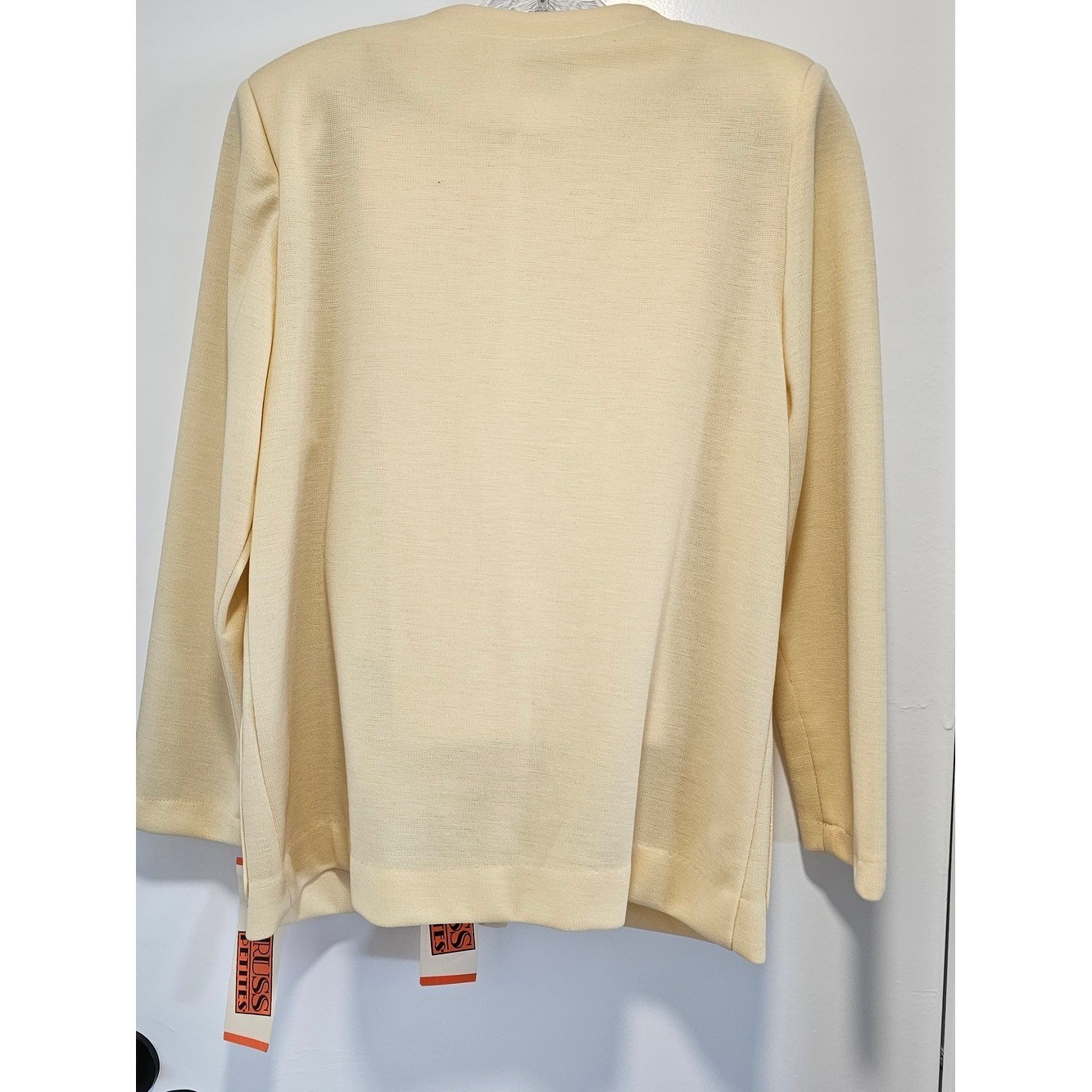 Russ Petites Vintage NWT suit jacket & slacks sunshine yellow 14p lightweight